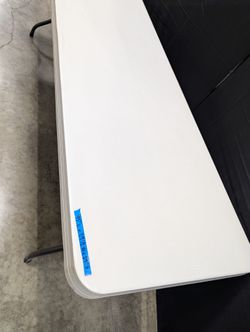 LIFETIME 95" Long Rectangular Folding Table Durable White Plastic