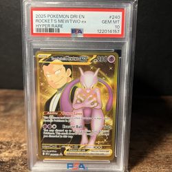 2025 Pokemon Dri-En Rockets Mewtwo EX PSA 10