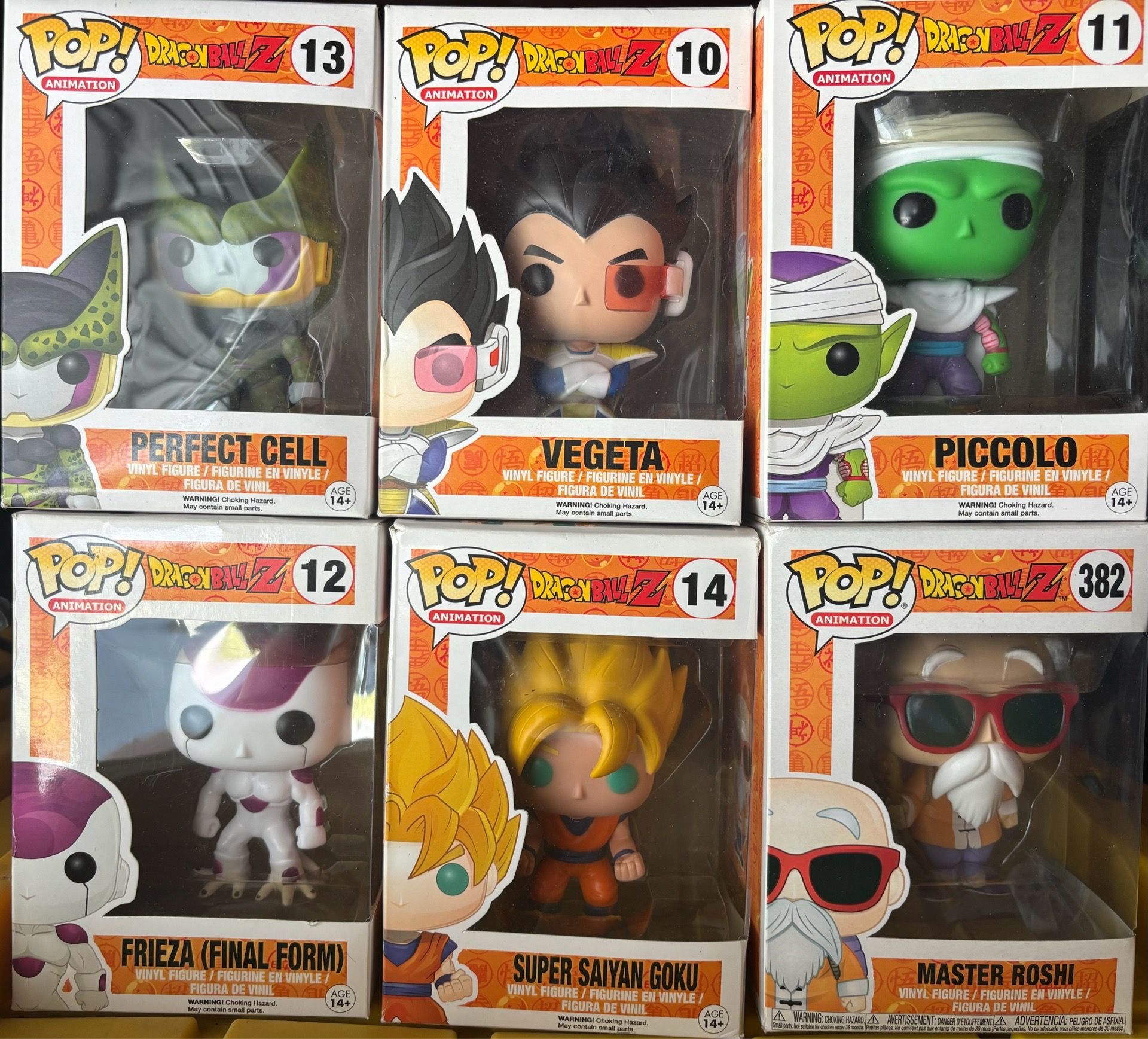 Dragon Ball Z funko pops