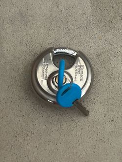 Storage Master Stainless Steel Discus Padlock with 2 Keys