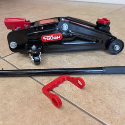 2-Ton Trolley Rollable Hydraulic Black Floor Jack Raises 5.25 - 13in Brand New