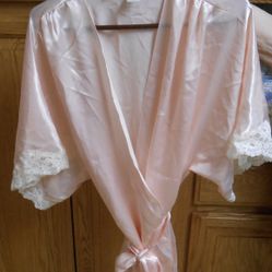 Mini satin-like robe, Sz. 0-S