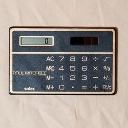 Paul Mitchell Brand Promo Calculator Haircare Shampoo Advertisement Solec Wallet