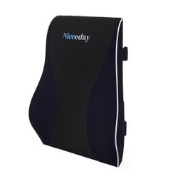 Lumbar Support Pillow for Office Chair Car Back Support Pillow, Memory Foam Gaming Chair Desk Chair Back Cushion for Lower Back Pain Relief, Ergonomic