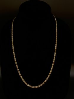 18" Tri gold Mariner chain #36142