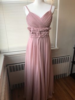 Dust pink prom dress bridesmaid dress party dress