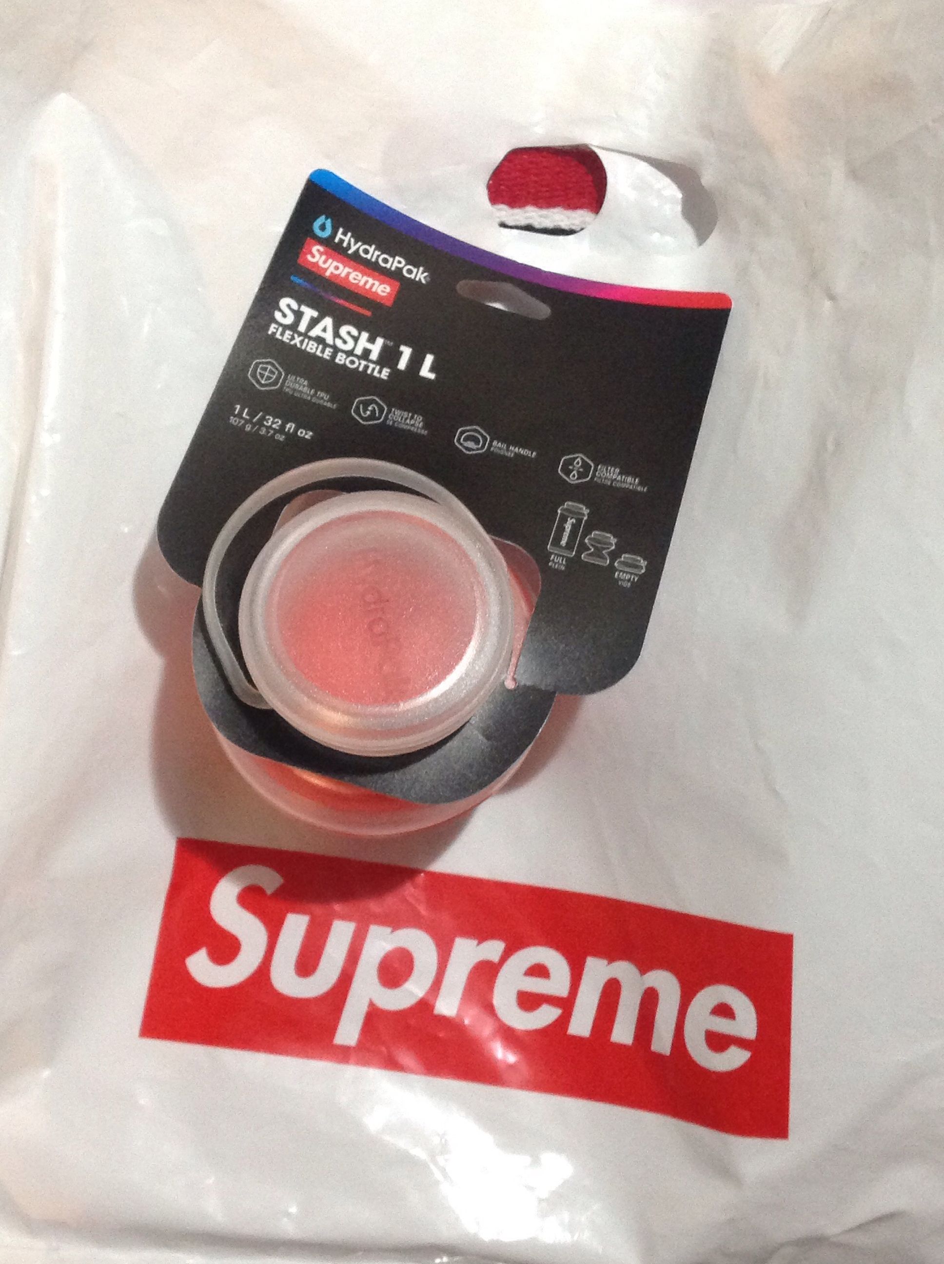 Supreme®/HydraPak Stash™ 1.0L Bottle Supreme Fw20 Hydrapak Stash 