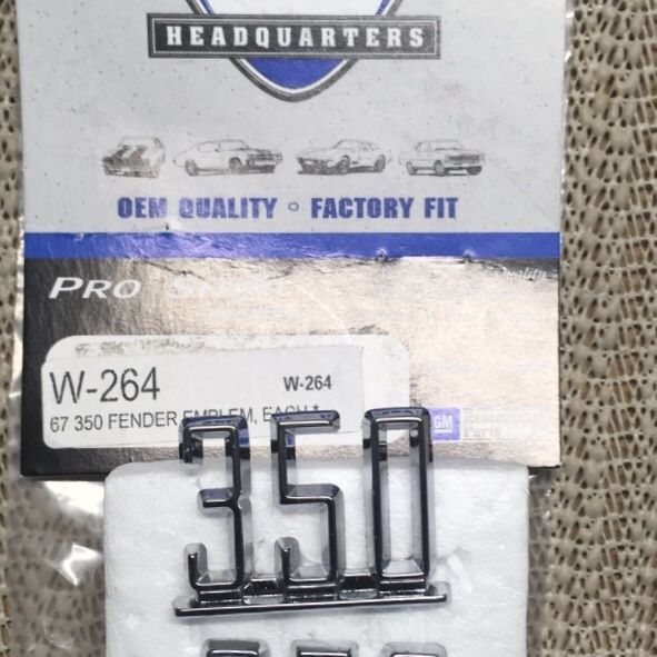 New Pair of Chevy 350 Emblems