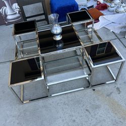 Square Glass Coffee Table 