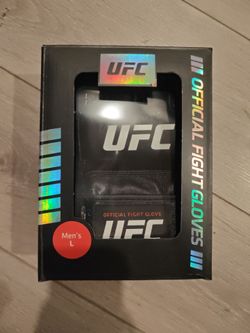 Men's UFC black official pro fight gloves