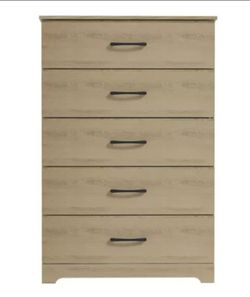 Galano 5-Drawer Dresser with Interlock Safety Oslo Oak 31.5
Brand New