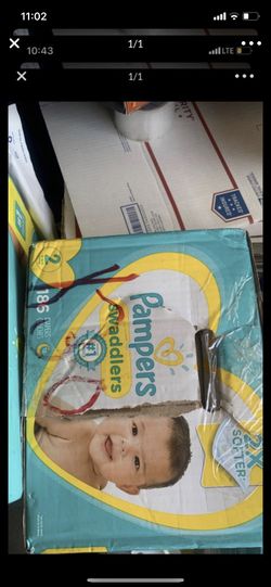 Pampers swaddlers size 2,186 count