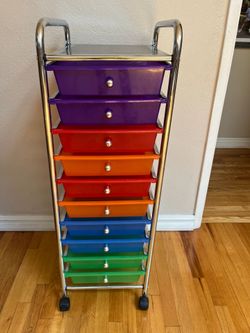 Organizing 10 Drawer Rolling Cart