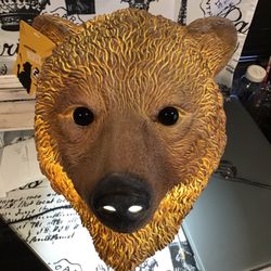 Creepy Party Brown Bear Mask , New With Tag.  