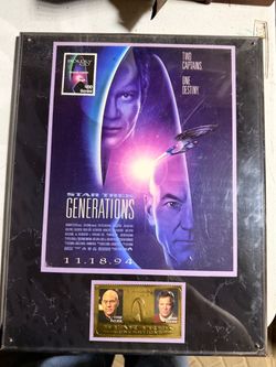 Star Trek Commemorative plaque $25 each