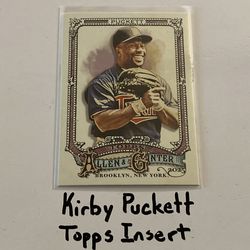 Kirby Puckett Minnesota Twins Hall of Fame Outfielder Topps Short Print Insert Card. SP329.