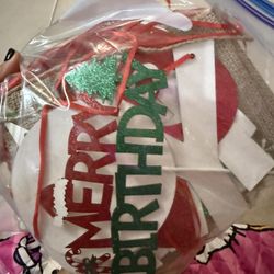Christmas And Bday Banners 