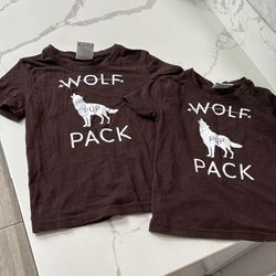 Wolf Pack Matching Kids Shirts