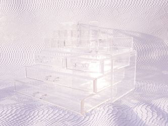 Acrylic makeup organizer