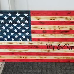 Wooden American Flags!