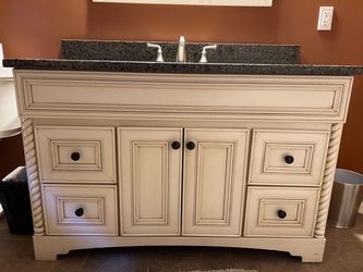 Bathroom Vanity, sink & Mirror
