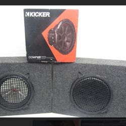  (3) 10" Subwoofers: (2) Kicker COMPVR, (1) CVR
