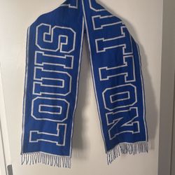 Blue and White Louis Vuitton Scarf 
