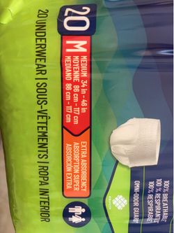 Prevail underwear M  20 count Box of 6