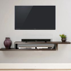 Floating TV Stand 78” Gray