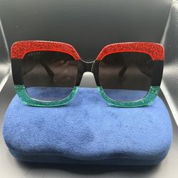 Gucci Women Sunglasses 100% Authentic Red Green &Black