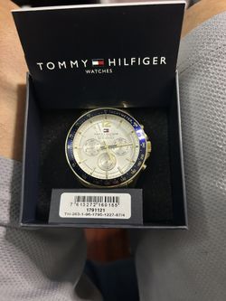 TOMMY HILFIGER LUKE GOLD-STEEL MULTIFUNCTION SPORTS WATCH