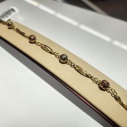 14kt Bracelet Tri-color gold