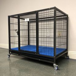 37” HD Dog Kennel Cage 🐾🐩🐶