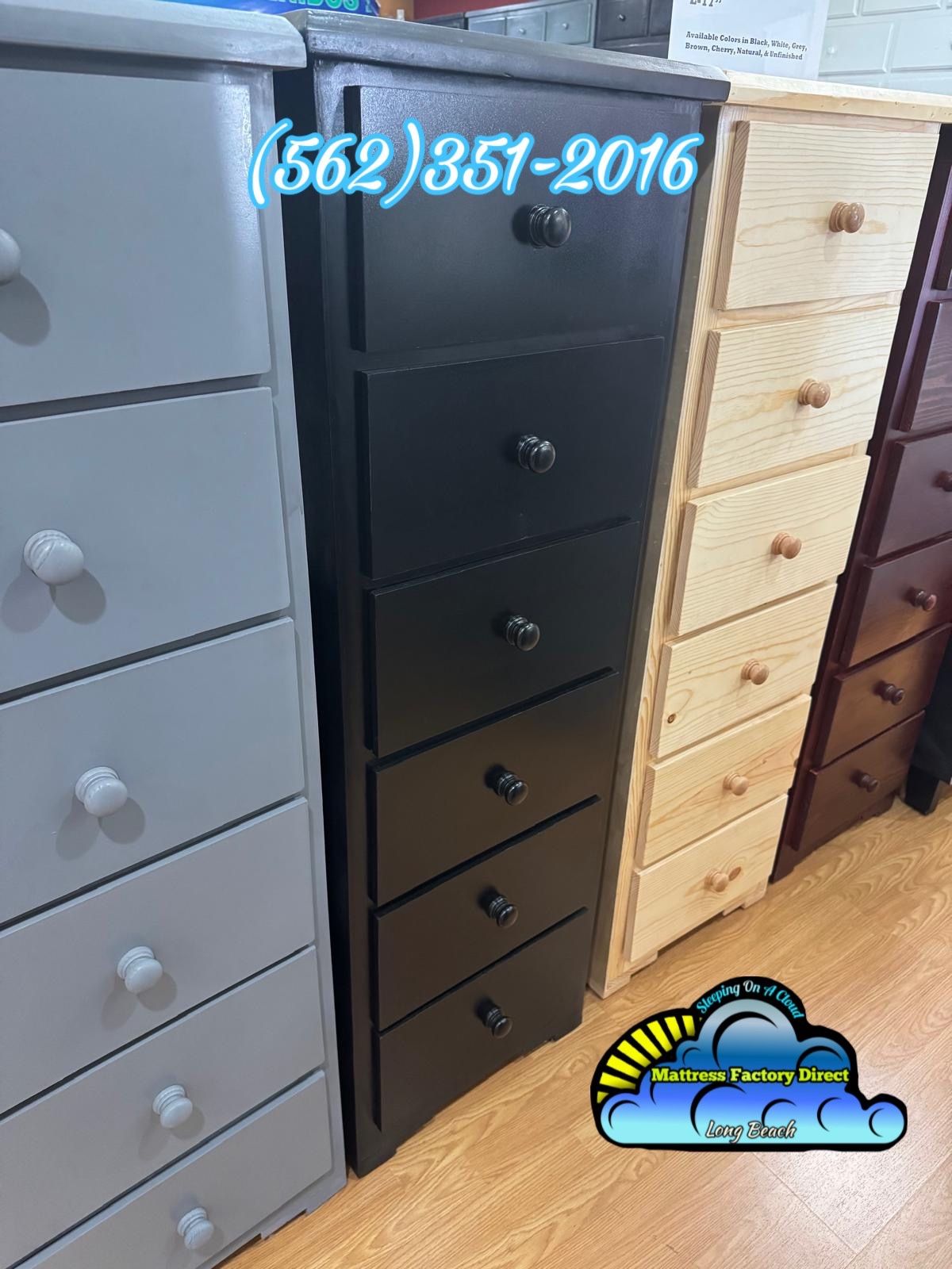 Six Drawer Dresser Black LAYA chest Cajonera Comoda Mueble