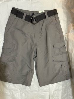 Brand New Grey Plugg Boys' Graphite Cargo Shorts Size 12