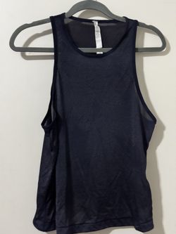lululemon athletica Navy Mesh Racerback Tank