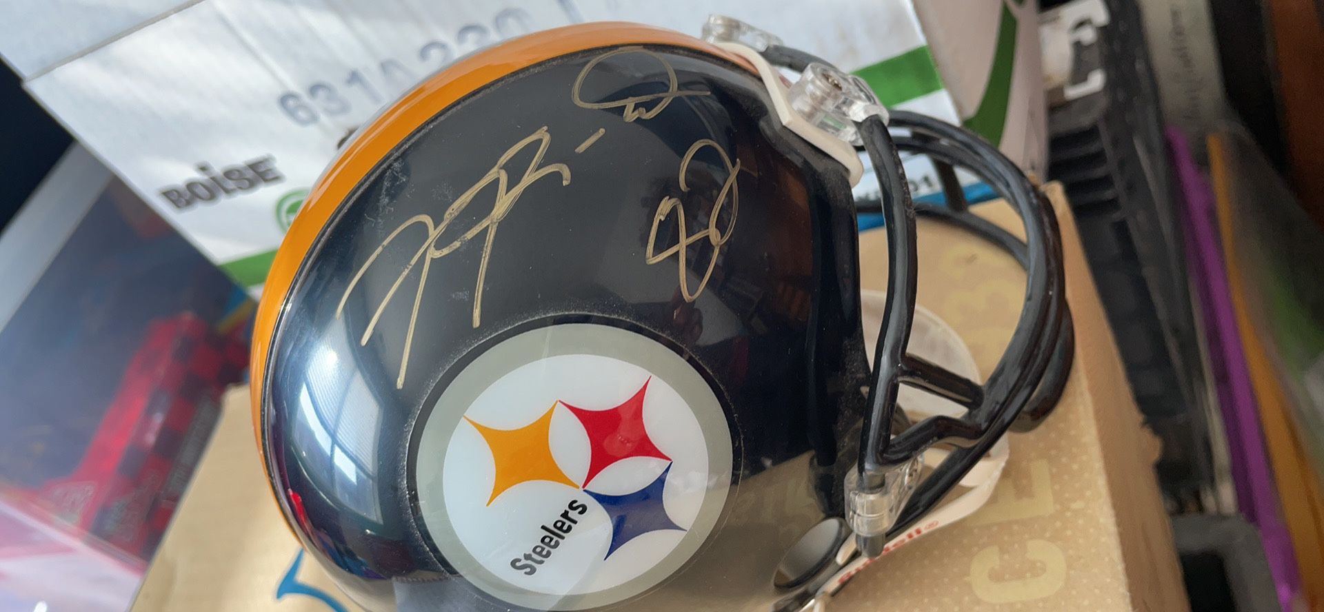 Autographed Antwaan Randle El Pittsburg Steelers Helmet