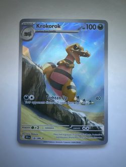 Black Bolt Krokorok IR 136/086 Pokemon Card