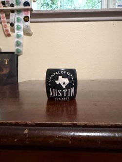 Americaware Austin Texas Etched Matte Shot Glass  2023 Black