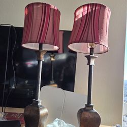 2  30"  Antique Lamps