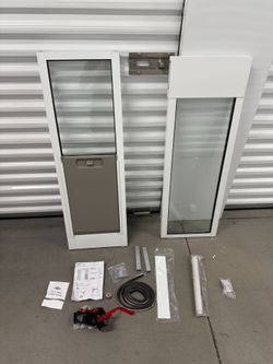 READ New Petsafe Extreme Weather 3 Flap Sliding Glass Pet Large Doggy Door Security Lock 76 to 81"