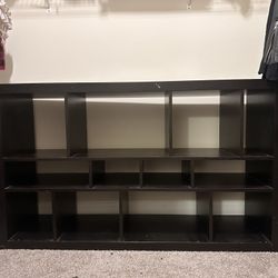 Dark Brown Storage Shelf / Bookcase – $40