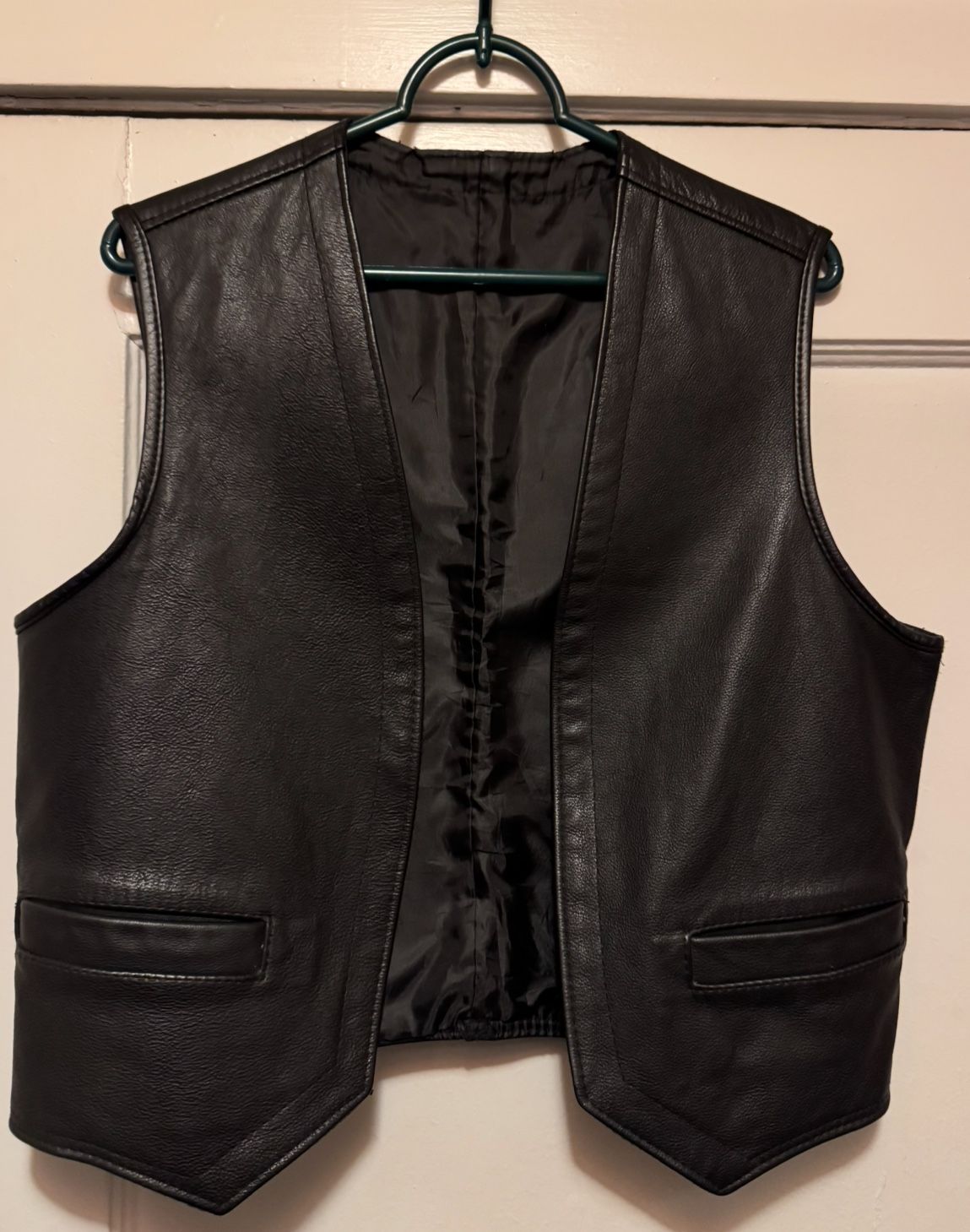 Men’s Leather Vest — Size M