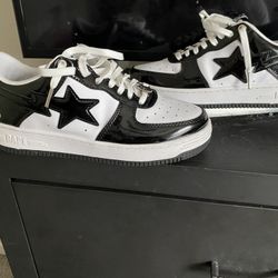 Bape Black And White Size 9 