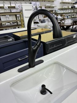 Kohler Matte Black Pull-Down Kitchen Faucet