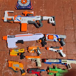 Nerf gun collection