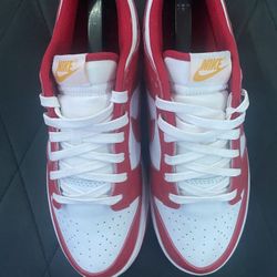 Red And White Nike Dunks 8.5 Men