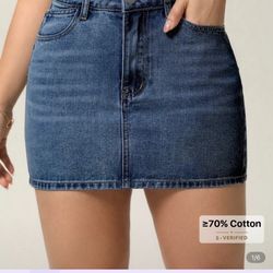 2 Jean Skirts Sizes MEDIUM & LARGE $15