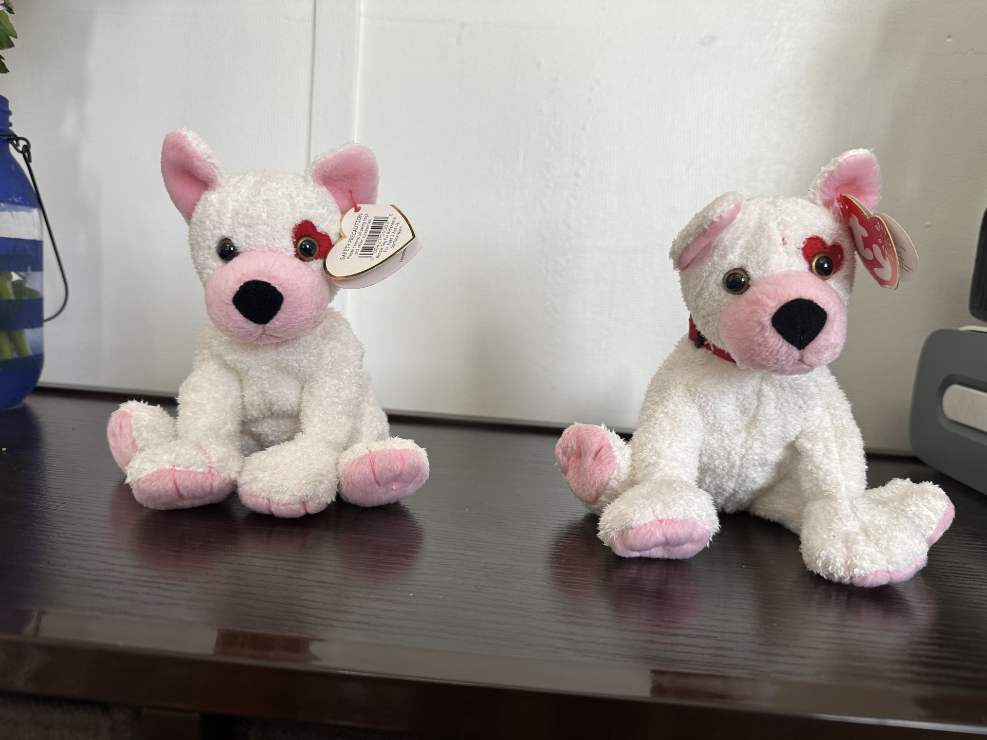 TY Beanie Babies “Cupid” White Bear – Lot of 2 – Original Tags – Valentine’s Plush