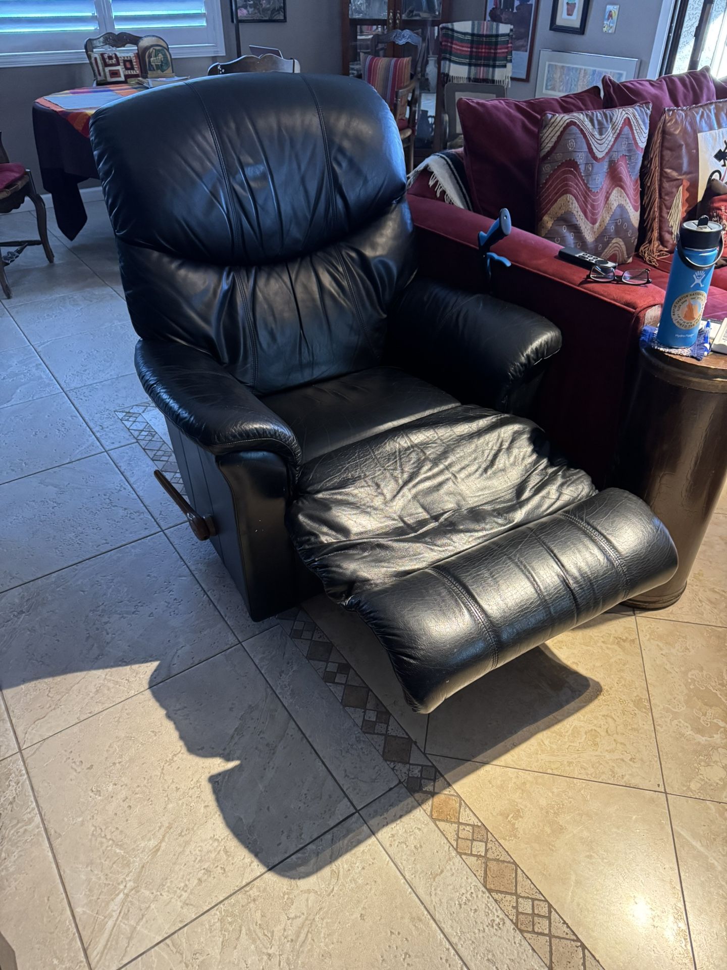Black Leather recliner